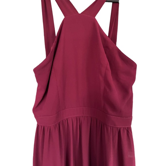 Lulu's Burgundy Maxi Dress - Picture 9 of 9